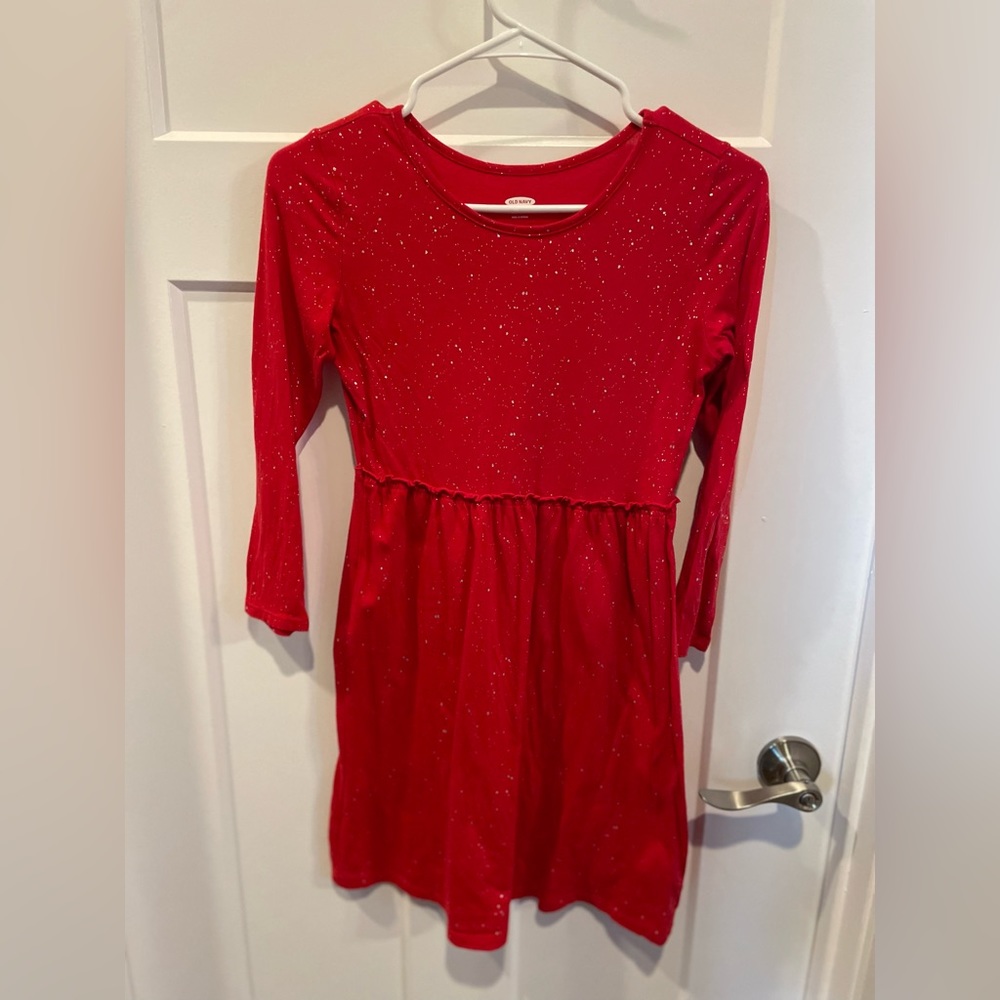 Girls, Old Navy, size 10 red dress.